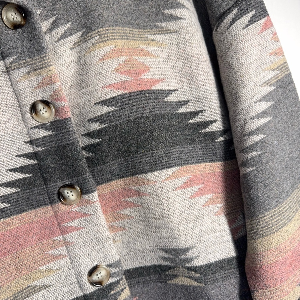 Blue B Aztec Western Patterned Button-Up Jacket N… - image 2